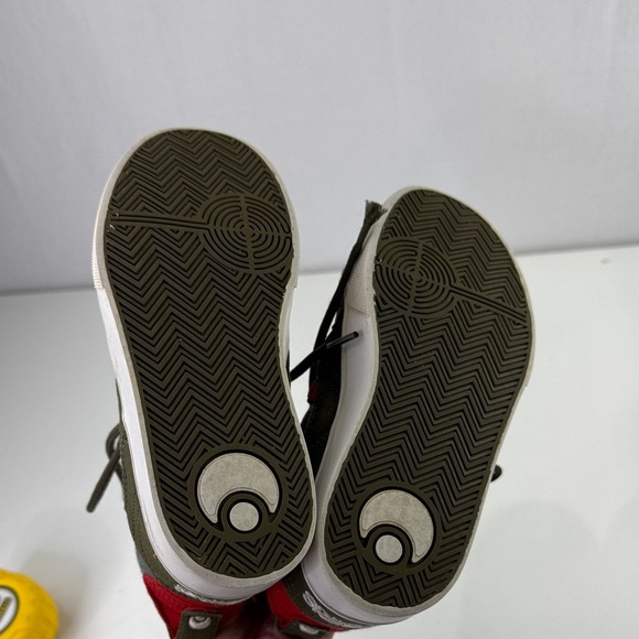 Osiris Kids High-Top Sneakers - Olive and Red - Picture 7 of 10